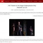 TNT Theatre of UK Stages Shakespearian Play ‘Macbeth’ at CUC